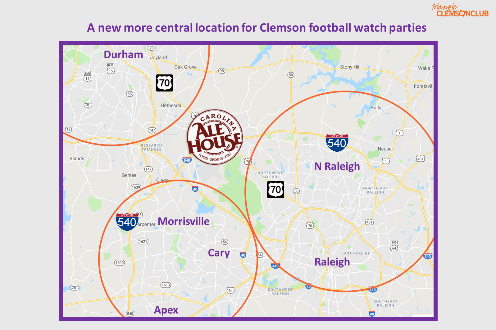 Triangle Clemson Club 2019-2020 Football Watch Parties